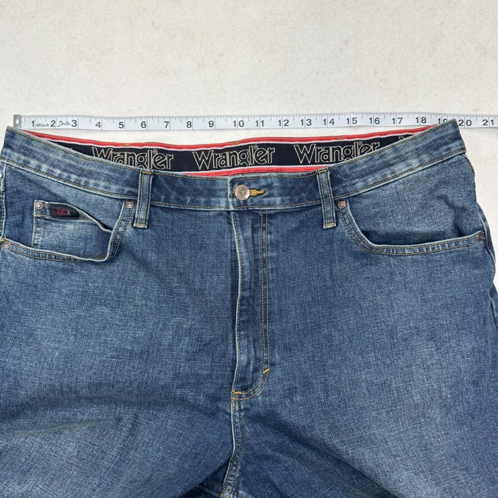 Wrangler 20X Competition Mens Straight Leg Medium Wash Blue Denim Jeans 38x34 - Picture 6 of 7